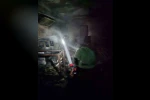 Cam balkon üretimi yapılan iş yerinde yangın 