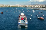 Çanakkale Boğazı’nda Sumud Filosu’na destek turu