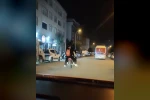 Çanakkale’de motosiklete binen 5 genç adeta ölümle dans etti