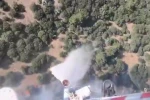 Çanakkale’deki orman yangınına havadan ve karadan müdahale sürüyor
