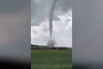 Çankırı’da oluşan dev hortum paniğe sebep oldu 