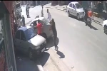 Çarptığı araç, 11 yaşındaki çocuğu duvara sıkıştırdı
