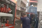 Çatı katında çıkan yangın paniğe neden oldu
