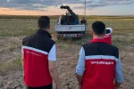 Çekirge üreme alanları ilaçlandı 