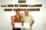 Çeşme’de yeni seçilen muhtarlar mazbatalarını aldı