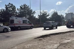 Çevre yolunda otomobilin çarptığı kadın yaralandı