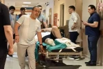 Çim biçerken parmaklarını biçti