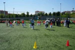 Çocuklar, öğretmenler ve veliler birlikte geleneksel oyunlar oynadı, ortaya renkli görüntüler çıktı
