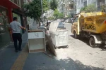 Çöp taksiler hafta sonu da mesaide