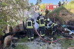 Çorum’da apartmanın tandırlığında çıkan yangın korkuttu