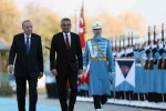 Cumhurbaşkanı Erdoğan, KKTC Cumhurbaşkanı Erhürman’ı resmi törenle karşıladı