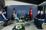 Cumhurbaşkanı Erdoğan, Moldova Cumhurbaşkanı Sandu ile bir araya geldi