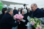 Cumhurbaşkanı Erdoğan, Özbekistan Cumhurbaşkanı Mirziyoyev’i törenle karşıladı