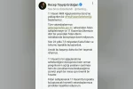 Cumhurbaşkanı Erdoğan’dan 11 Kasım Milli Ağaçlandırma Günü mesajı
