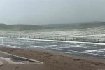 Dağlar beyaza büründü, yol ulaşıma kapandı