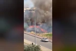 Darıca’da arazide korkutan yangın