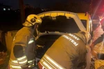 Defne’de aracın motorunda yangın çıktı
