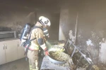 Defne’de yanan ev kullanılmaz hale geldi