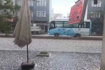 Demirözü’nde dolu yağışı etkili oldu