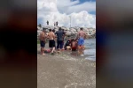 Denizde fenalaşan vatandaşa dakikalarca kalp masajı yapıldı