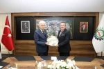 Denizli Ticaret Borsası Yönetiminden Denizli OSB Yönetimine tebrik ziyareti