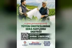 Denizli’de tütün üreticisine destek