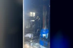 Depo amaçlı kullanılan konteynerde yangın
