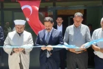 Depremin ardından inşa edilen 130’uncu cami dualarla ibadete açıldı