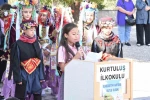 Depremin vurduğu Sındırgı’da İlköğretim Haftası kutlandı