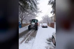 Develi’de kar kalınlığı 10 santime ulaştı