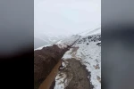 Diyadin’de Mayıs sonunda kar sürprizi