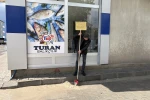Diyadin’de sağanak yağış sonrası su birikintileri oluştu