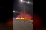 Diyarbakır’da geceyi gündüze çeviren yangın