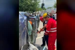 Dörtyol’da takla atan otomobilin sürücüsü yaralandı
