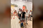 Düğünde damada Fenerbahçe forması giydirilmiş kuzuyu hediye ettiler