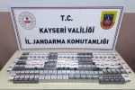 Durdurulan TIR’da 320 paket kaçak sigara ele geçirildi