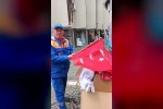 Edirne’de 1 Mayıs sonrası Türk bayraklarının çöpe atılmasına tepki