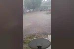 Edirne’de Kapıkule bögesinde dolu yağışı etkili oldu