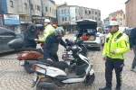 Edirne’de motosiklet sürücülerine trafik denetimi