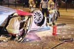 Edirne’de otomobil refüje çarpıp takla attı: 1 yaralı