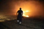 Edirne’de tarlada çıkan anız yangını korkuttu