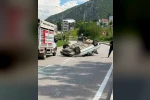 Eğirdir’de takla atan otomobilin sürücüsü yaralandı