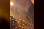 Elazığ’da 4 katlı apartmanda yangın paniği
