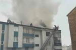Elazığ’da çatı yangını 