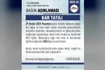 Elazığ’da eğitim-öğretime 1 gün ara verildi