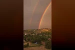 Elazığ’da gökkuşakları görsel şölen oluşturdu