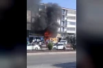 Elazığ’da iş yeri alevlere teslim oldu