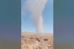 Elazığ’da korkutan hortum kamerada