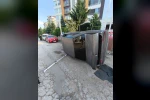 Elazığ’da otomobil yan yattı: 1 yaralı