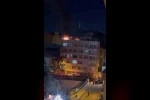 Elazığ’da teras katında yangın
